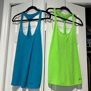 Under Armour Workout Tanks Bundle - Both Size L